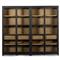 Clarence Rustic Lodge Black Oak Wood Clear Glass Door Large Display Case|Kathy Kuo Home