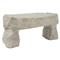 Nigel Industrial Loft Roman Stone Resin Outdoor Garden Bench|Kathy Kuo Home