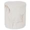 Beauden Coastal Beach Off-White Resin Round Outdoor Stool|Kathy Kuo Home