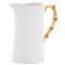 Juliska Bamboo Coastal Beach White Ceramic Pitcher|Kathy Kuo Home
