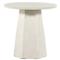 Barley Industrial Loft White Concrete Round Pedestal Outdoor Side Table|Kathy Kuo Home