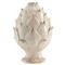Apollo French Country Antique White Glaze Ceramic Artichoke - Small|Kathy Kuo Home