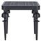Hermine French Country Black Patterned Aluminum Outdoor Square End Table|Kathy Kuo Home