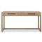 Bart Rustic Lodge Beach Brown Teak Wood 2 Drawer Desk|Kathy Kuo Home