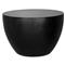 Jason Industrial Loft Black Concrete Drum Outdoor Side Table|Kathy Kuo Home