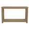 Amina Coastal Natural Teak Wood 2 Tier Outdoor Console Table|Kathy Kuo Home