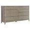 Areena French Country Taupe Wood 8 Drawer Double Dresser|Kathy Kuo Home