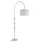 Arc Regency Polished Nickel Steel Adjustable Arched Floor Lamp|Kathy Kuo Home