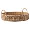 Juliska Provence Coastal Beach Whitewash Rattan Round Tray|Kathy Kuo Home
