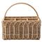 Juliska Provence Coastal Beach Whitewash Rattan Silverware Caddy|Kathy Kuo Home