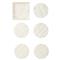 Mirage Modern Classic White Acrylic Coaster - Set of 6|Kathy Kuo Home