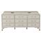 Alexandra White Mahogany Stained Brass Accent 11 Drawer Dresser|Kathy Kuo Home