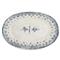 Burano French Country Blue Lace Ceramic Oval Platter|Kathy Kuo Home