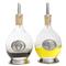 Tavola French Country Pewter Clear Glass Oil and Vinegar Set|Kathy Kuo Home