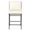Inno Industrial Loft White Performance Seat Black Iron Frame Counter Stool|Kathy Kuo Home