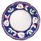 Campagna Pesce Coastal Beach Blue Ceramic White Fish Salad Plate|Kathy Kuo Home