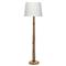 Dammara Updated Traditional Natural Mango Wood Column Floor Lamp