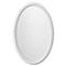 Abrianna Coastal Beach White Resin Textured Oval Wall Mirror|Kathy Kuo Home