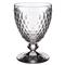 Boston Modern Classic Clear Crystal Glass Goblet - Set of 4|Kathy Kuo Home