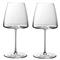 MetroChic Modern Clear Crystal Red Wine Glass - Set of 2|Kathy Kuo Home