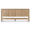 Zulu Rustic Lodge Brown Solid Ash Wood 4 Door Shelving Sideboard|Kathy Kuo Home