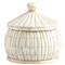 Mason French Country Cream Bone Decorative Jar - Small|Kathy Kuo Home