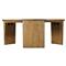 Jeremy Rustic Lodge Brown Wood Round Coffee Table|Kathy Kuo Home