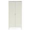 Noelle Modern Classic White Maple Wood 2 Door Wardrobe|Kathy Kuo Home
