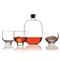 Malt Modern Classic Clear Crystal Decanter 4 Piece Gift Set|Kathy Kuo Home