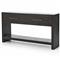 Dorwin Industrial Loft Espresso Brown Acacia Wood 2 Drawer Console Table|Kathy Kuo Home