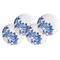 Arbor Coastal Beach Blue Porcelain Canape Plate - Set of 4|Kathy Kuo Home