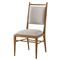 Ayra Grey Upholstered Back Dawn Brown Oak Dining Side Chair|Kathy Kuo Home