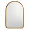 Nikko Mid Century Modern Gold Iron Arched Wall Mirror|Kathy Kuo Home