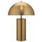 Cleave Mid Century Modern Antique Gold Metal Bedside Table Lamp|Kathy Kuo Home