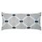 Kathy Global Bazaar White Diamond Patterned Indoor Outdoor Lumbar Pillow - 12x24|Kathy Kuo Home