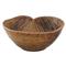 Banana Da Madeira Coastal Beach Brown Stoneware Salad Bowl|Kathy Kuo Home