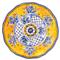 Benidorm Global Bazaar Yellow Melamine Floral Dinner Plate|Kathy Kuo Home