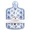 Moroccan Global White Melamine Blue Floral Cheeseboard Gift Set|Kathy Kuo Home