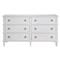 Marrie French Country White Oak 6 Drawer Double Dresser|Kathy Kuo Home