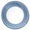Boston Modern Classic Blue Crystal Glass Buffet Plate - Set of 2|Kathy Kuo Home