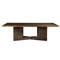 Fiorino Industrial Lincino Bronze Rectangular Dining Table - 98.38&quot;