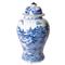Analyn French Country Blue Landscape White Porcelain Decorative Ginger Jar|Kathy Kuo Home
