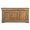 Cole Rustic Lodge Brown Walnut Wood 3 Door Buffet Sideboard|Kathy Kuo Home