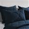 Casen Modern Classic Midnight Blue Linen Quilt - Queen|Kathy Kuo Home