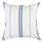 Jarrah Coastal Beach Blue Striped Linen Sham - Standard|Kathy Kuo Home