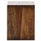 Scarlett Rustic Lodge Brown Reclaimed Wood Square Block End Table|Kathy Kuo Home