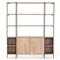 Daphne Modern Classic Mango Wood Black Iron Display Case|Kathy Kuo Home