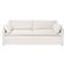 Cisco Home Louis Modern Classic White Linen Slipcovered Sofa - 78&#39;&#39;W|Kathy Kuo Home