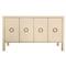 Worlds Away Rue Mid Century Modern Natural Grasscloth Buffet|Kathy Kuo Home