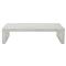 Mallie French Country White Wood Rectangular Coffee Table|Kathy Kuo Home